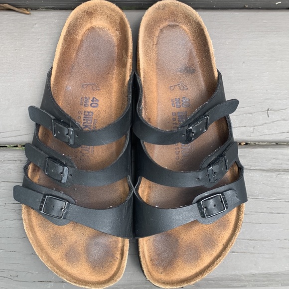 Black Birkenstock Floridas - Picture 2 of 4